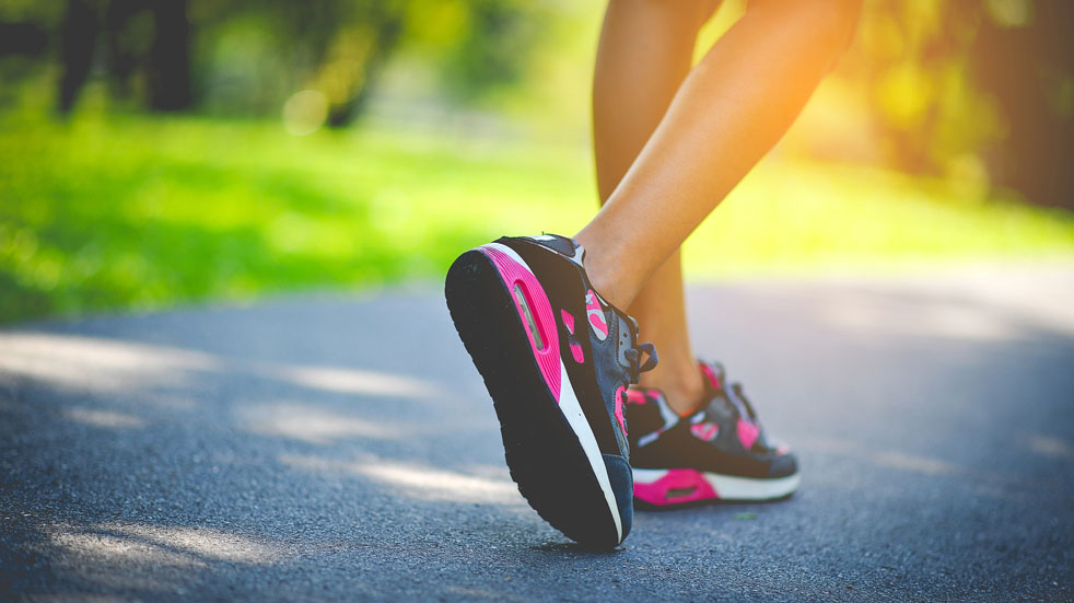 How to start running; woman in trainers